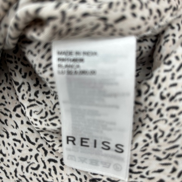 Reiss Men's Blanca Regular Fit Abstract Print Button up Shirt - Size Large - Picture 10 of 10